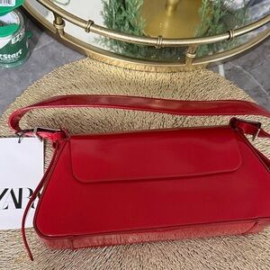 Zara Bold Red Shoulder Bag